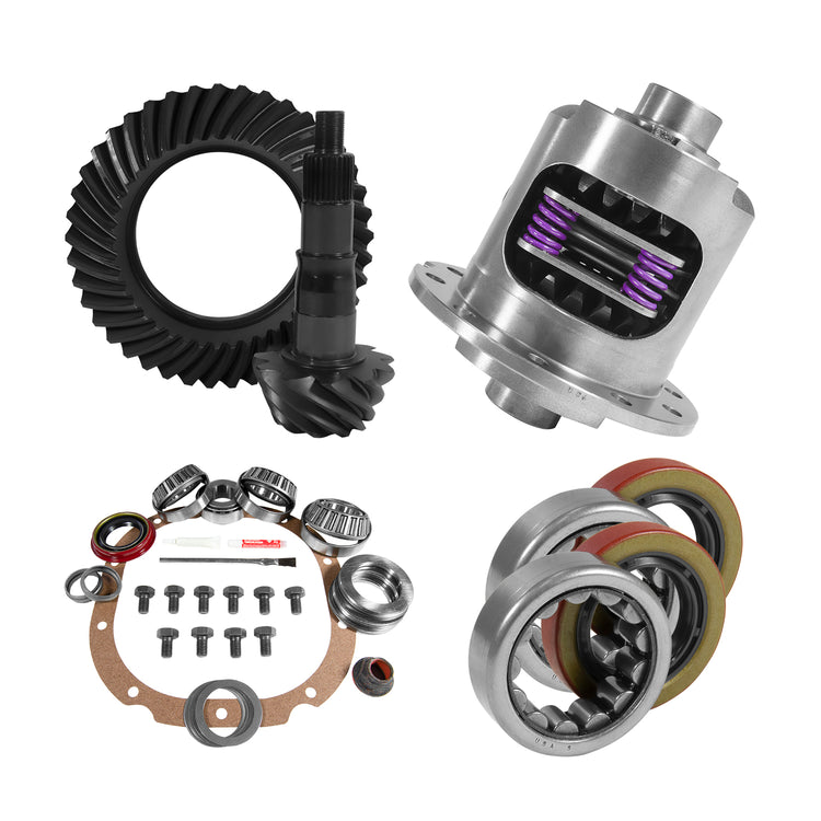 8.8" Ford 4.11 Rear Ring & Pinion, Install Kit, 28spl Posi, 2.25" Axle Bearings