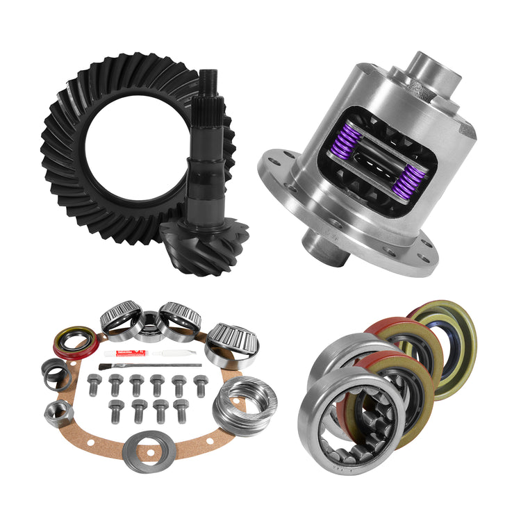7.5/7.625 GM 4.11 Rear Ring & Pinion, Install Kit, 28spl Posi, Axle Bearings