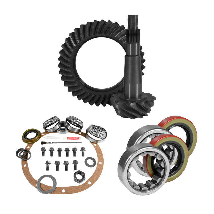 8.25" CHY 4.88 Rear Ring & Pinion, Install Kit, 1.618" ID Axle Bearings & Seals