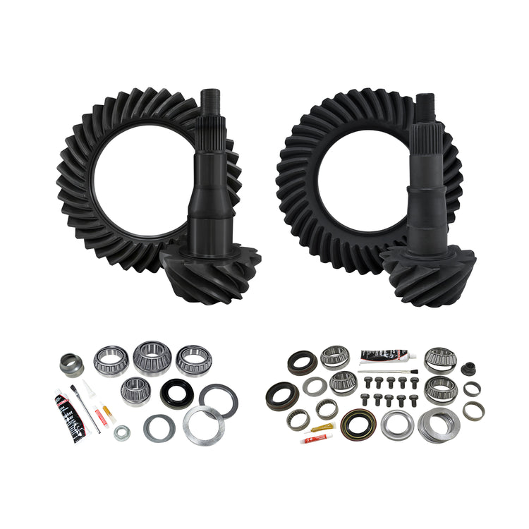 Yukon Re-Gear & Installation Kit, Ford 9.75", various F150, 4.56 ratio, fr&rr
