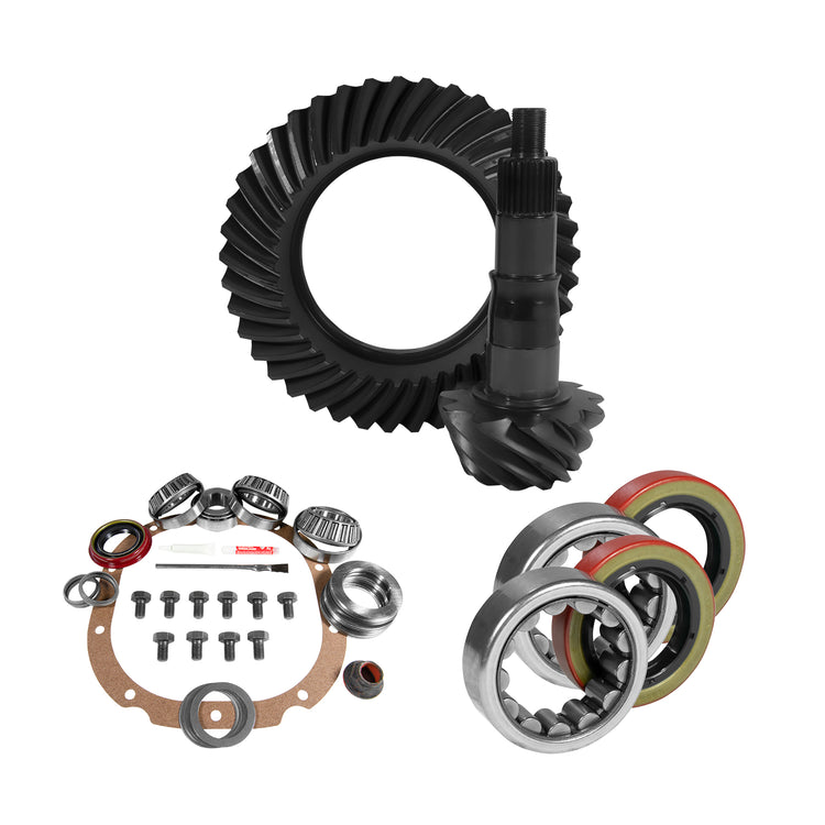 8.8" Ford 3.27 Rear Ring & Pinion, Install Kit, 2.53" OD Axle Bearings & Seals