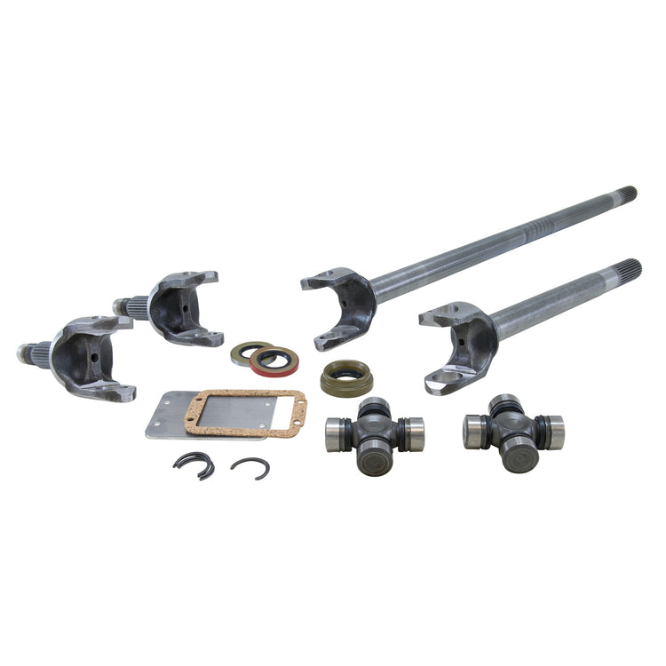 Yukon Chromoly Front Axle Kit, GM 8.5”, Both Sides, 19/30 Spline, 1310 U-Joints