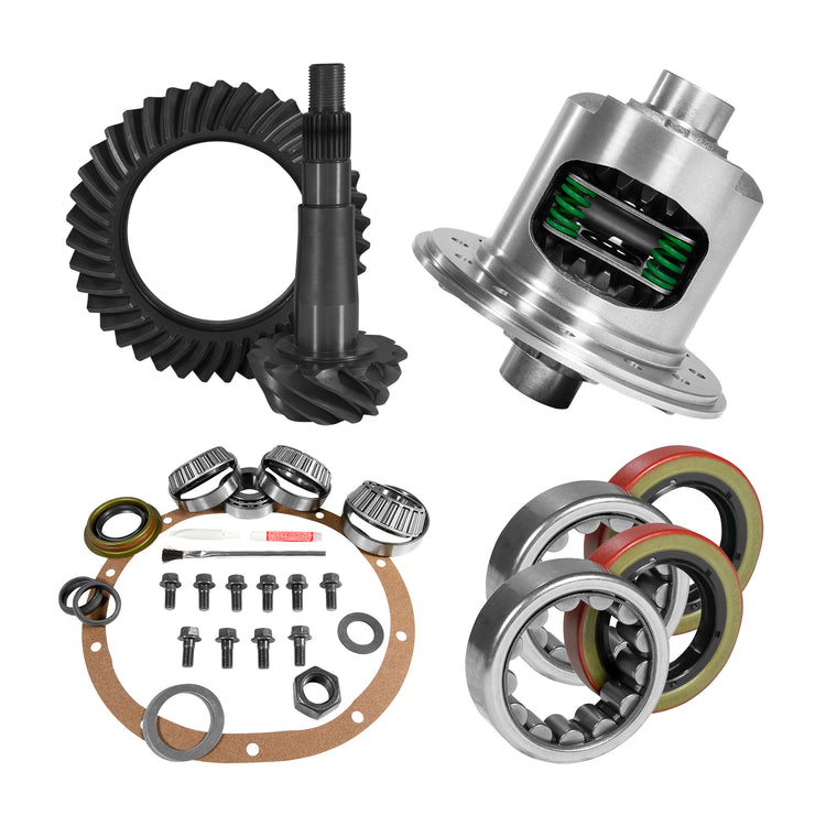 8.25" CHY 3.91 Rear Ring & Pinion, Install Kit, Posi, 1.618" ID Axle Bearings