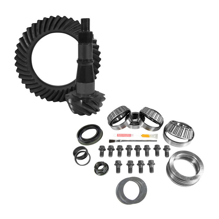 9.5" GM 4.11 Rear Ring & Pinion, Install Kit, Axle Bearings & Seals