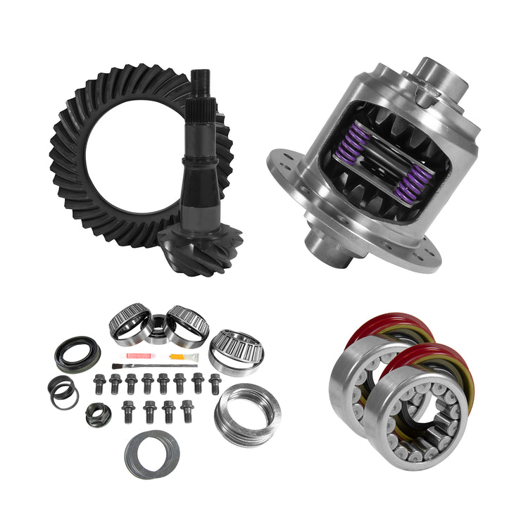 9.5" GM 3.42 Rear Ring & Pinion, Install Kit, 33spl Posi, Axle Bearing & Seals