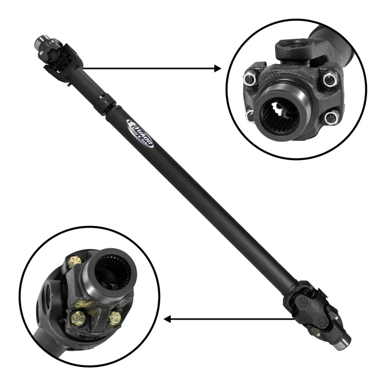 Yukon performance front driveshaft, 2018 Jeep JL Sahara 4 Dr, Auto, Selec-Trac