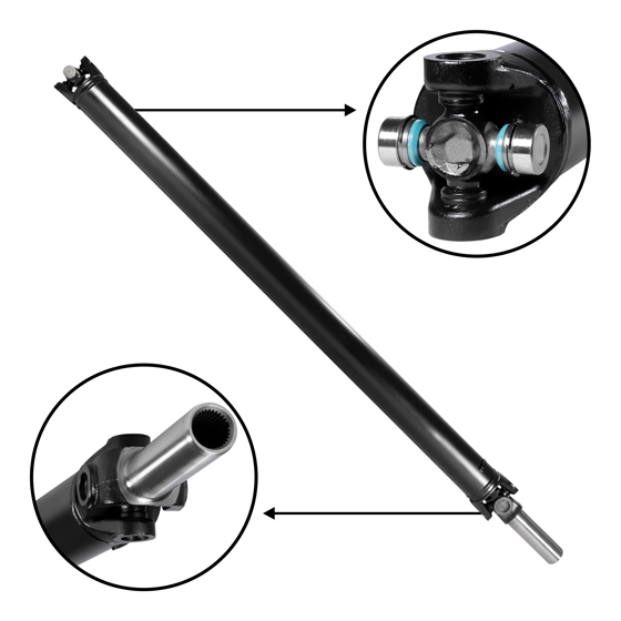 Rear Driveshaft GM Suburban/Avalanche/YukonXL, 54.25" CentertoCenter, 62" Ovrall