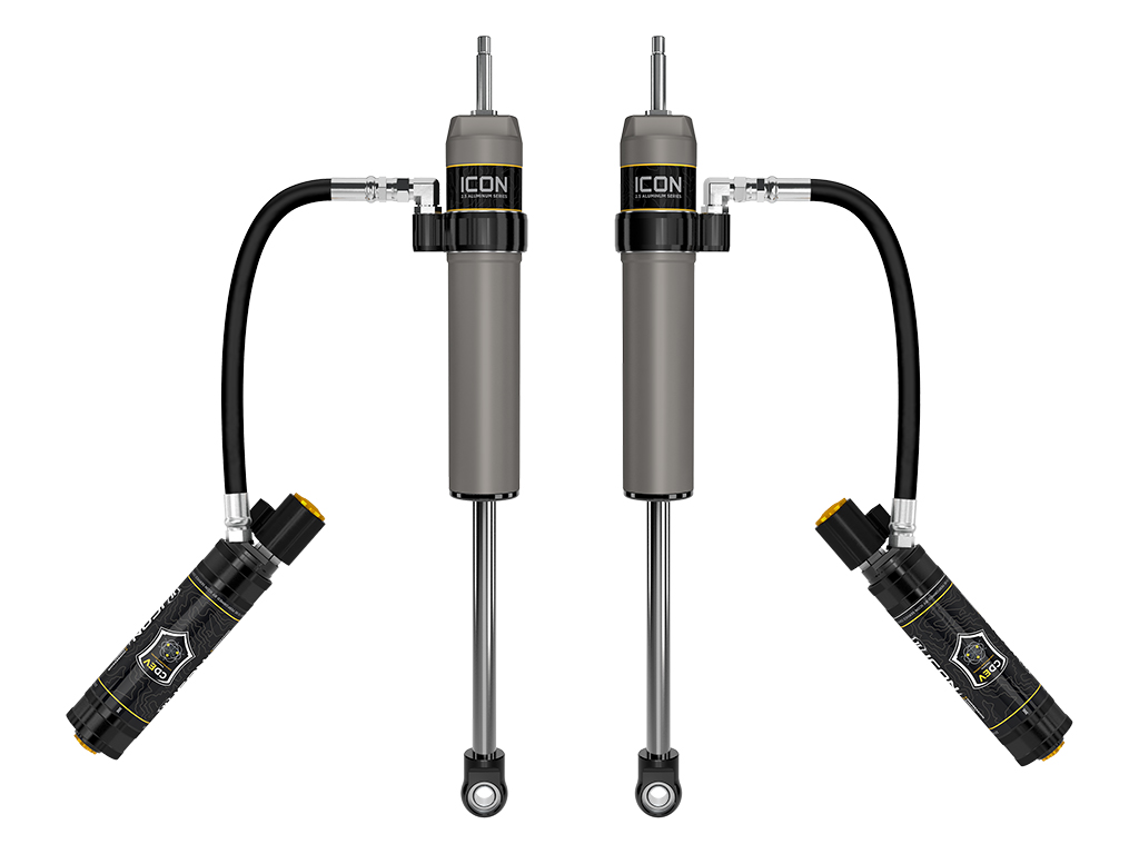 ICON 2022-2025 Toyota Tundra 0-1.5” Lift/2023-2025 Sequoia 0-4" Lift, Rear, V.S. 2.5 Aluminum Series Shock Absorbers, Remote Reservoir w/ CDEV, Pair