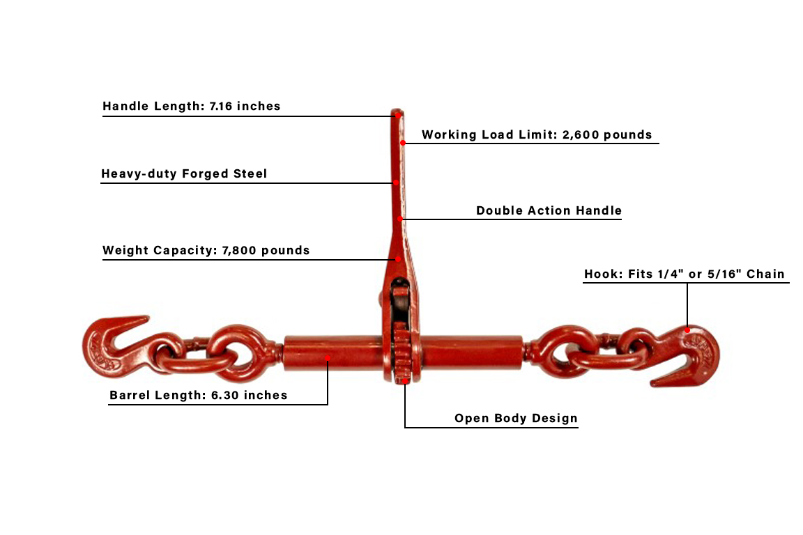 BulletProof Light Duty 1/4" - 5/16" Ratchet Binder