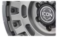 ICON Alloys Hammer Pro, Charcoal, 17 x 8.5 / 5 x 150, 25mm Offset, 5.75" BS