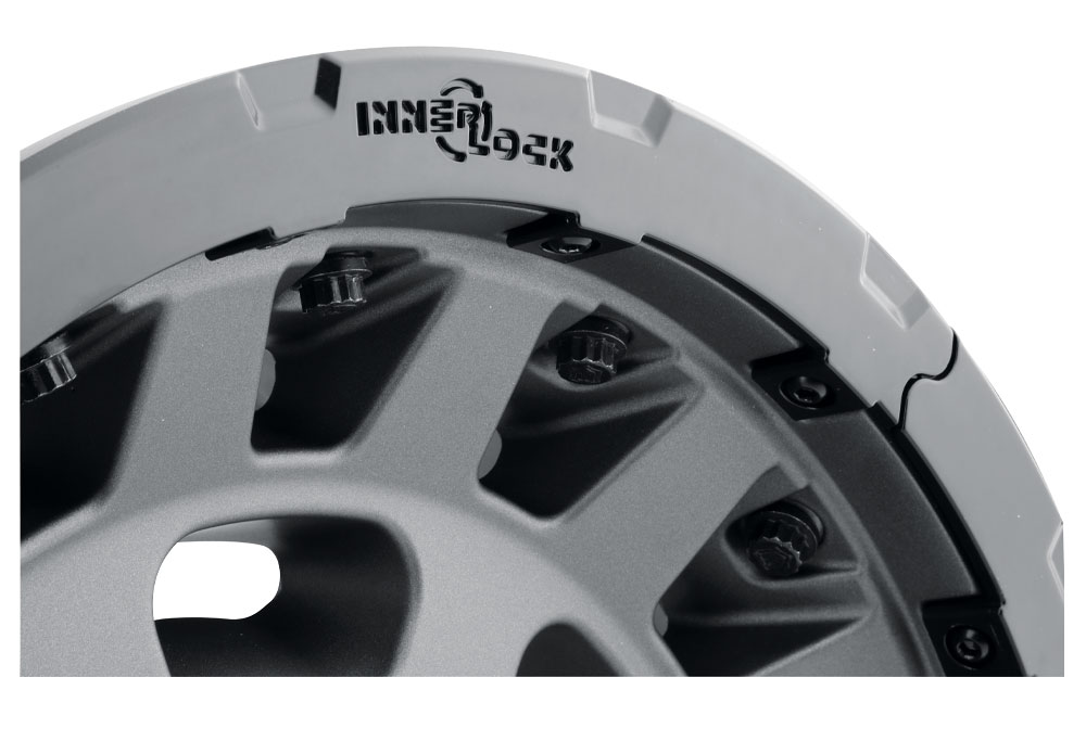 ICON Alloys Hammer Pro, Charcoal, 17 x 8.5 / 5 x 5, -6mm Offset, 4.5" BS