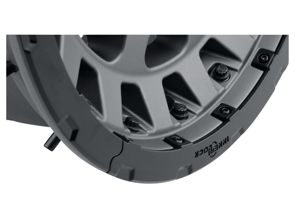 ICON Alloys Hammer Pro, Charcoal, 17 x 8.5 / 5 x 5, -6mm Offset, 4.5" BS