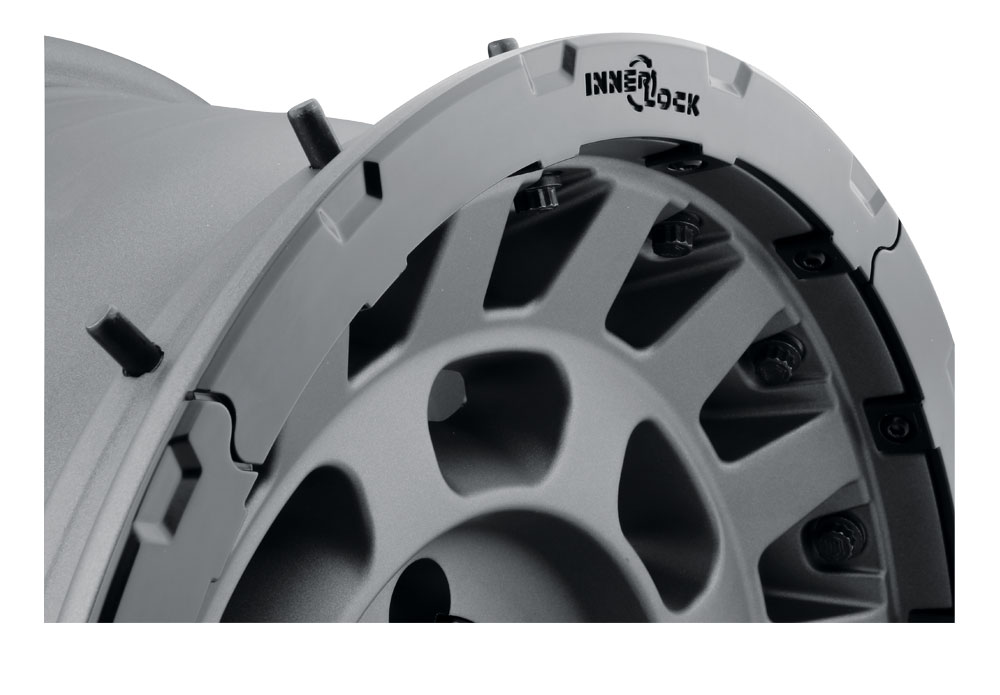 ICON Alloys Hammer Pro, Charcoal, 17 x 8.5 / 5 x 5, -6mm Offset, 4.5" BS