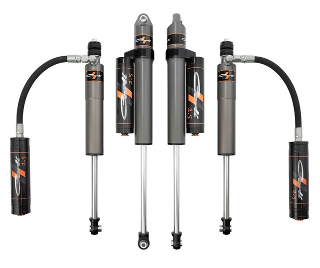 Carli Pathfinder 2.5 Level Height Shock Package, 05-24 Ford F250/350, DIESEL, Reservoir mounts included