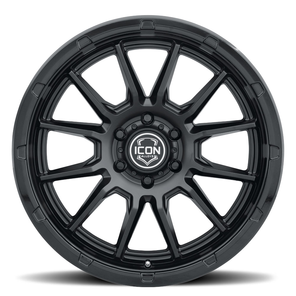 ICON Alloys Cajon, Double Black, 20 x 9 / 8 x 6.5, 12mm Offset, 5.5" BS