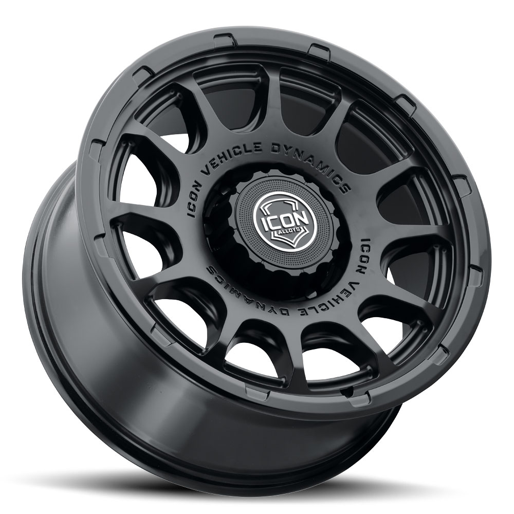 ICON Alloys Rancho, Double Black, 20 x 9 / 6 x 135, 16mm Offset, 5.625" BS