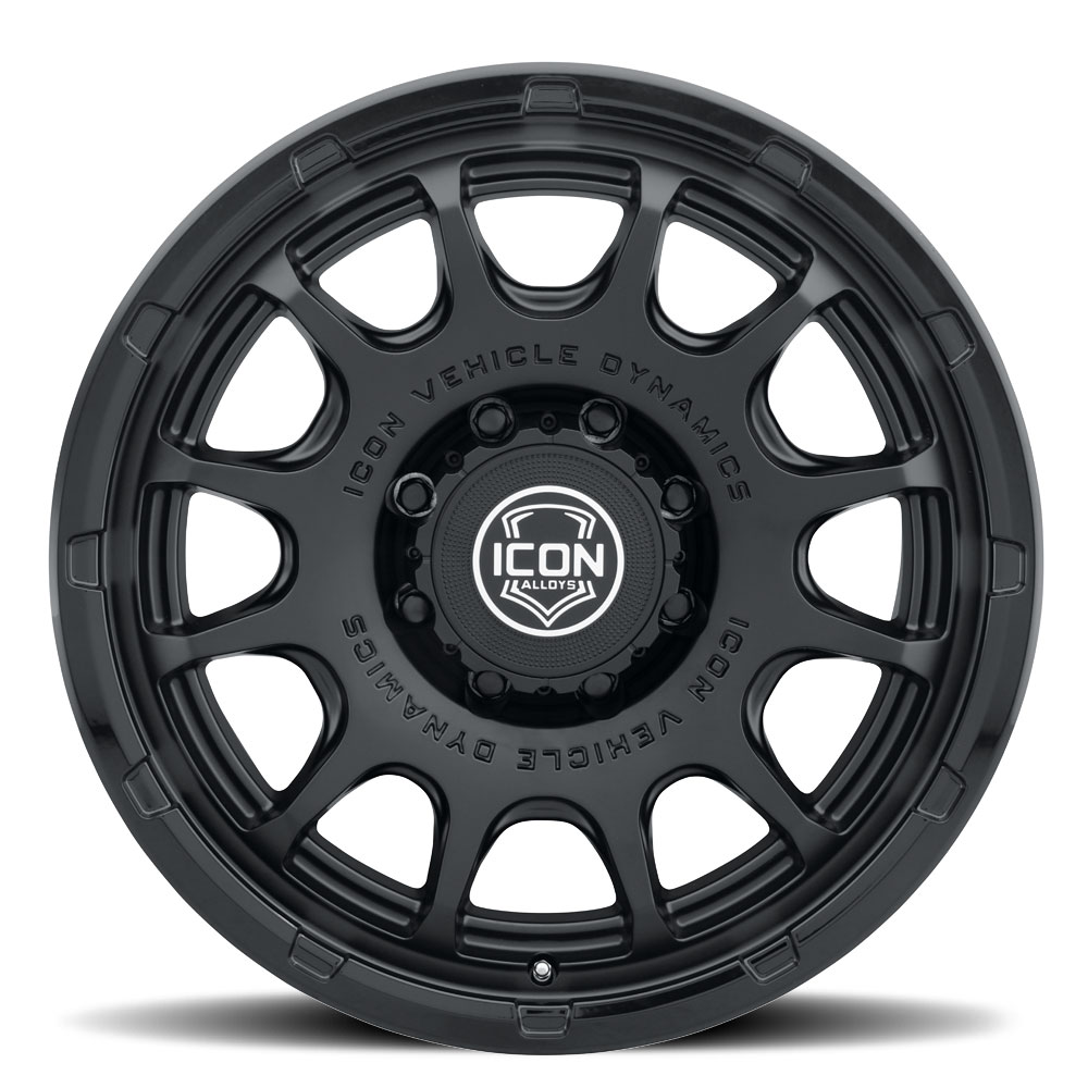 ICON Alloys Rancho, Double Black, 20 x 9 / 6 x 135, 16mm Offset, 5.625" BS