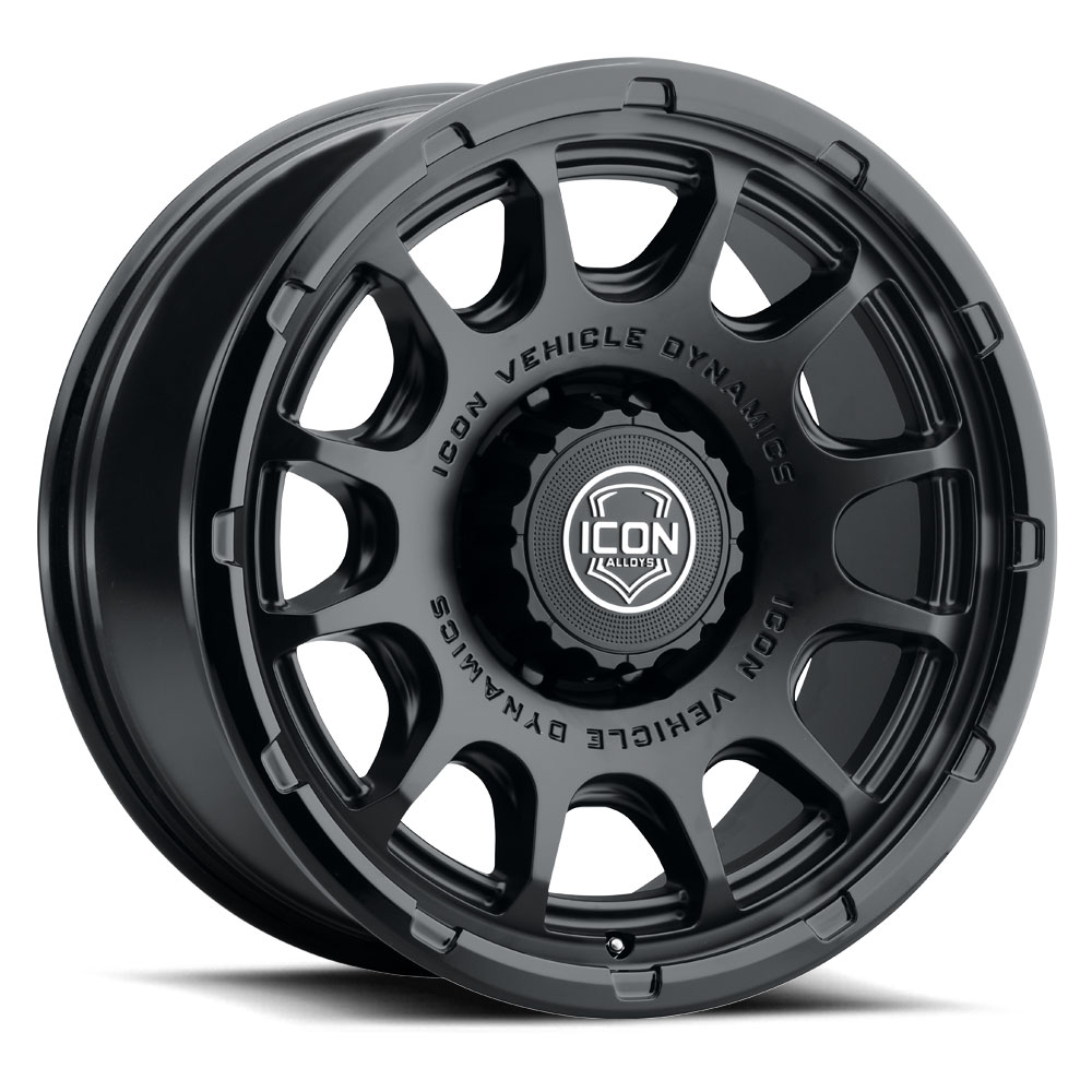 ICON Alloys Rancho, Double Black, 20 x 9 / 6 x 135, 16mm Offset, 5.625" BS