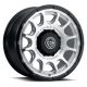 ICON Alloys Rancho, Silver Machined w/ Gloss Black Lip, 20 x 9 / 8 x 180, 12mm Offset, 5.5" BS
