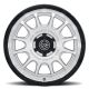 ICON Alloys Rancho, Silver Machined w/ Gloss Black Lip, 20 x 9 / 6 x 5.5, 16mm Offset, 5.625" BS
