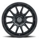 ICON Alloys Cajon, Double Black, 20 x 9 / 8 x 170, 6mm Offset, 5.25" BS