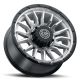 ICON Alloys Cajon, Silver Machined w/ Gloss Black Lip, 20 x 9 / 8 x 180, 12mm Offset, 5.5" BS