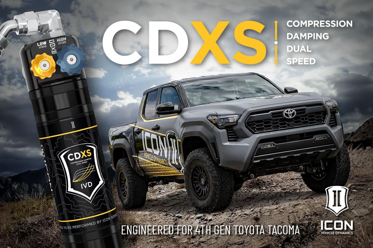 New from ICON: CDXS Coilovers & Complete Suspension Systems for 4th Gen Toyota Tacoma